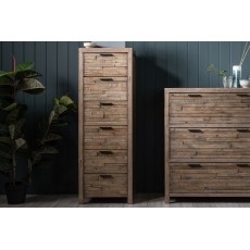 Tuscan Springs Reclaimed Wood 6 Drawer Tall Chest of Drawers