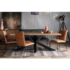 Soho Solid Oak 240cm Holburn Star Base Dining Table