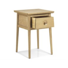 Henley Solid Oak Lamp Table With Drawer