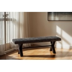 Forge Industrial 180 Upholstered Bench