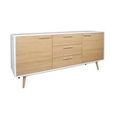 Princeton High Gloss White Large Sideboard