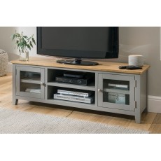 Chester Oak Painted Grey - Large TV Unit 150cm Wide| Moles Breath Grey