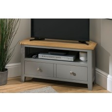 Chester Oak Painted Grey - Corner TV Unit 90cm Wide| Moles Breath Grey