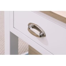 Chester Oak Painted White - Small TV Unit 80cm Wide| F&B All White