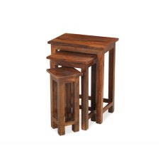 Oak City - Maharajah Indian Rosewood Thacket Tall Nest of 3 Tables