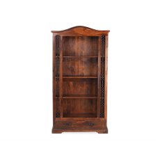 Oak City - Maharajah Indian Rosewood Tall Bookcase - 1 Drawer