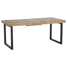 Nixon Reclaimed Wood 140cm-180cm Fully Extending Dining Table