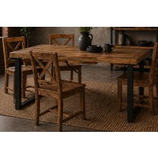 Nixon Reclaimed Wood 140cm-180cm Fully Extending Dining Table