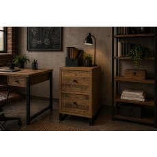 Nixon Reclaimed Wood 2 Drawer Filing Cabinet