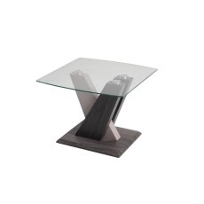 Zen Glass End Table with High Gloss Finish