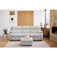 G Plan Kingsbury Fabric 3 Seater Curved Sofa