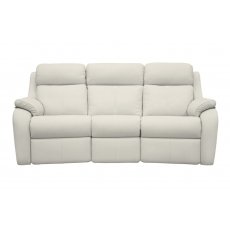 G Plan Kingsbury Leather 3 Seater Curved Sofa