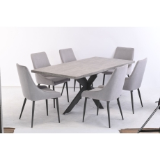 Raven Extending Dining Set (6 Chairs)