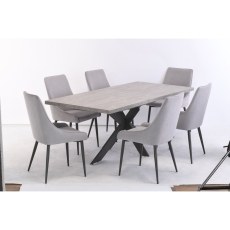 Raven Extending Dining Set (4 Chairs) Raven Extending Dining Set (4 Chairs)