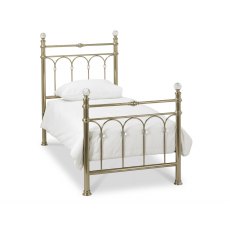 Kylie Metal Bed Frame in Champagne Brass Finish
