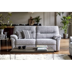 G Plan Seattle Fabric 2 Seater Sofa With Wood Feet