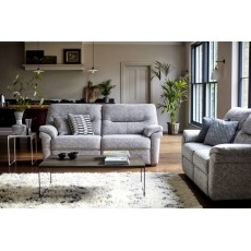 G Plan Seattle Fabric 2 Seater Sofa With Wood Feet