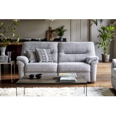 G Plan Seattle Fabric 3 Seater Sofa With Wood Feet