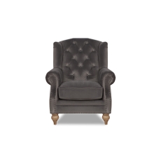 Buckley Fabric Chesterfield Wing Chair