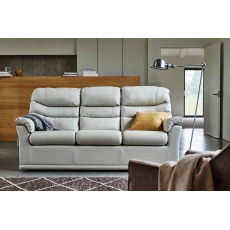 G Plan Malvern Leather 3 Seater 3 Cushion Sofa