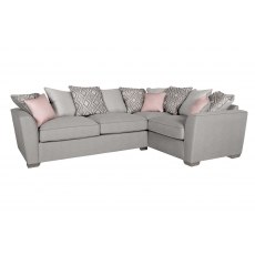 Fantasy L Shape Medium Corner Sofa With Scatter Back