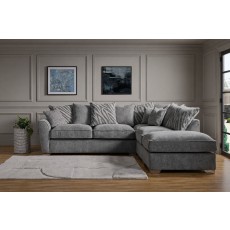 Fantasy L Shape Corner Chaise Sofa With Scatter Back Fantasy L Shape Corner Chaise Sofa With Scatter Back