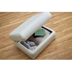 G Plan Malvern Leather Storage Footstool