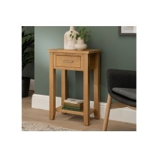Chester Oak 1 Drawer Console Table 50cm Wide Chester Oak 1 Drawer Console Table 50cm Wide