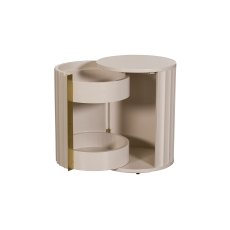 Lily Painted Mahogany Bedside (Left) Lily Painted Mahogany Bedside (Left)