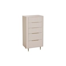 Lily Painted Mahogany 5 Drawer Tall Chest of Drawers