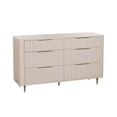 Lily Painted Mahogany 6 Drawer Wide Chest of Drawers