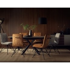 Lola Swivel Velvet Grey Dining Chair (Pair)