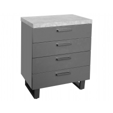 Forge 4 Drawer Chest Stone Effect