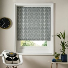 Orla Kiely - Linear Stem Silver Roller Blinds