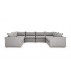 Metz 8 Seater U Shaped Sectional Corner Sofa