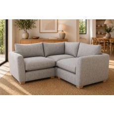 Metz Small 3 Seater Sectional Corner Sofa