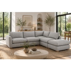 Metz 5 Seater L Shaped Sectional Corner Chaise Sofa
