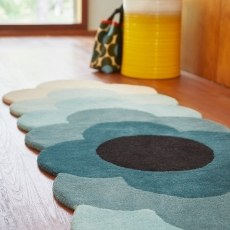 Orla Kiely OR Flower Teal Rug