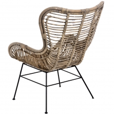 The Bali Collection Full Rattan Wing Chair