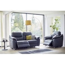 G Plan Jackson Leather 3 Seater Sofa