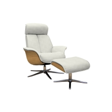 G Plan Ergoform Lund Fabric Chair with Wood Side