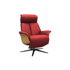 G Plan Ergoform Oslo Fabric Chair with Wood Side