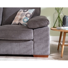 Dexter Medium Corner Sofa in Rich Charcoal - STOCK