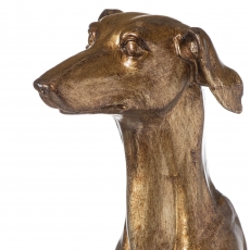 William The Whippet Table Lamp With Teal Velvet Shade
