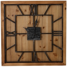 Winston Square Large Wooden Wall Clock