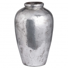 Tall Metallic Ceramic Vase