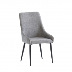 Cleveland Textured Fabric Dining Chair in Ash