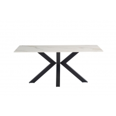 Cleveland Sintered Stone X-Frame 1.8m Dining Table with Kass Gold Top