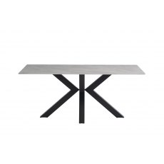 Cleveland Sintered Stone X-Frame 1.8m Dining Table with Rebecca Grey Top Cleveland Sintered Stone X-Frame 1.8m Dining Table with Rebecca Grey Top
