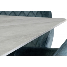 Cleveland Sintered Stone X-Frame 1.8m Dining Table with Rebecca Grey Top